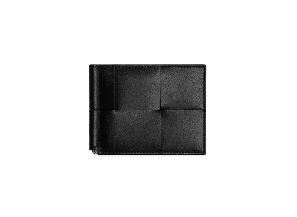 Bottega Veneta Money Clip Wallet "Black"