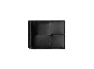 Bottega Veneta Money Clip Wallet "Black"