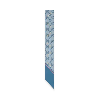 GUCCI Women's Cruise Scarfs "Blue"