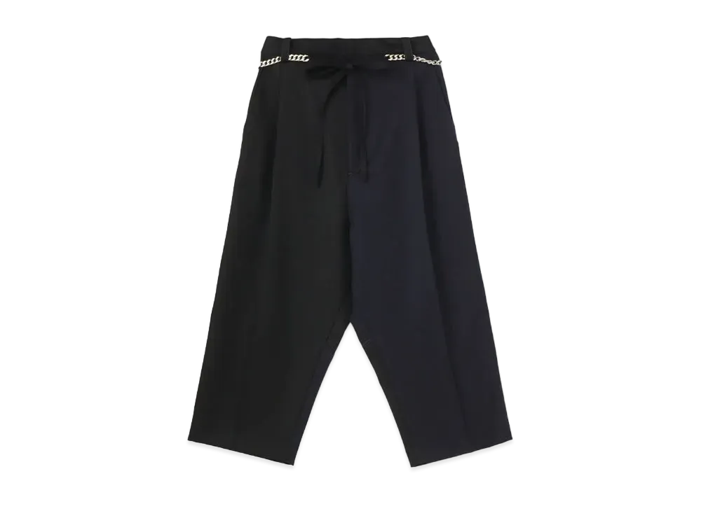 Yohji Yamamoto Y's WOOL HARD SERGE SAROUEL PANTS "Black"