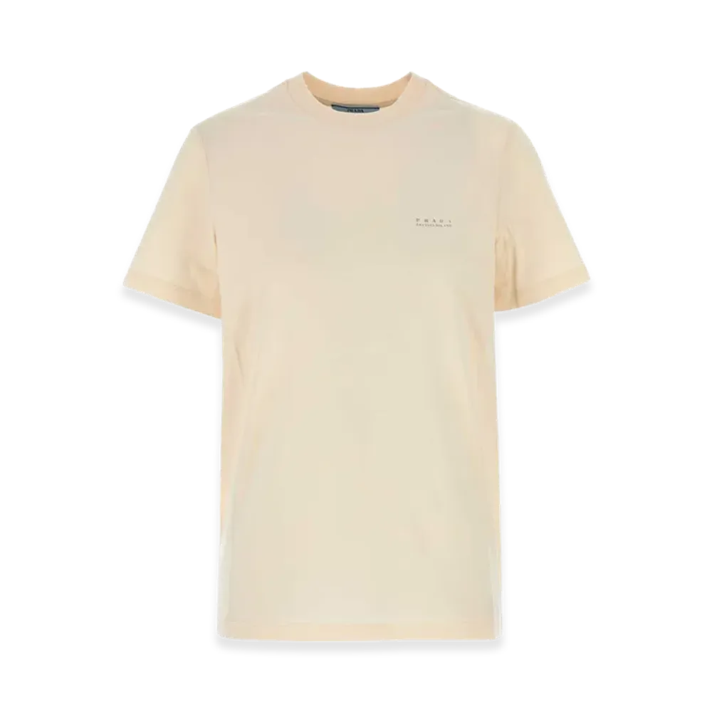 PRADA Women's Cotton T-Shirt "Beige"