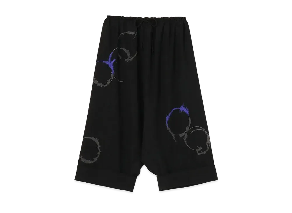 Yohji Yamamoto Y's WOOL GAUZE DOT JACQUARD PANTS "Black"