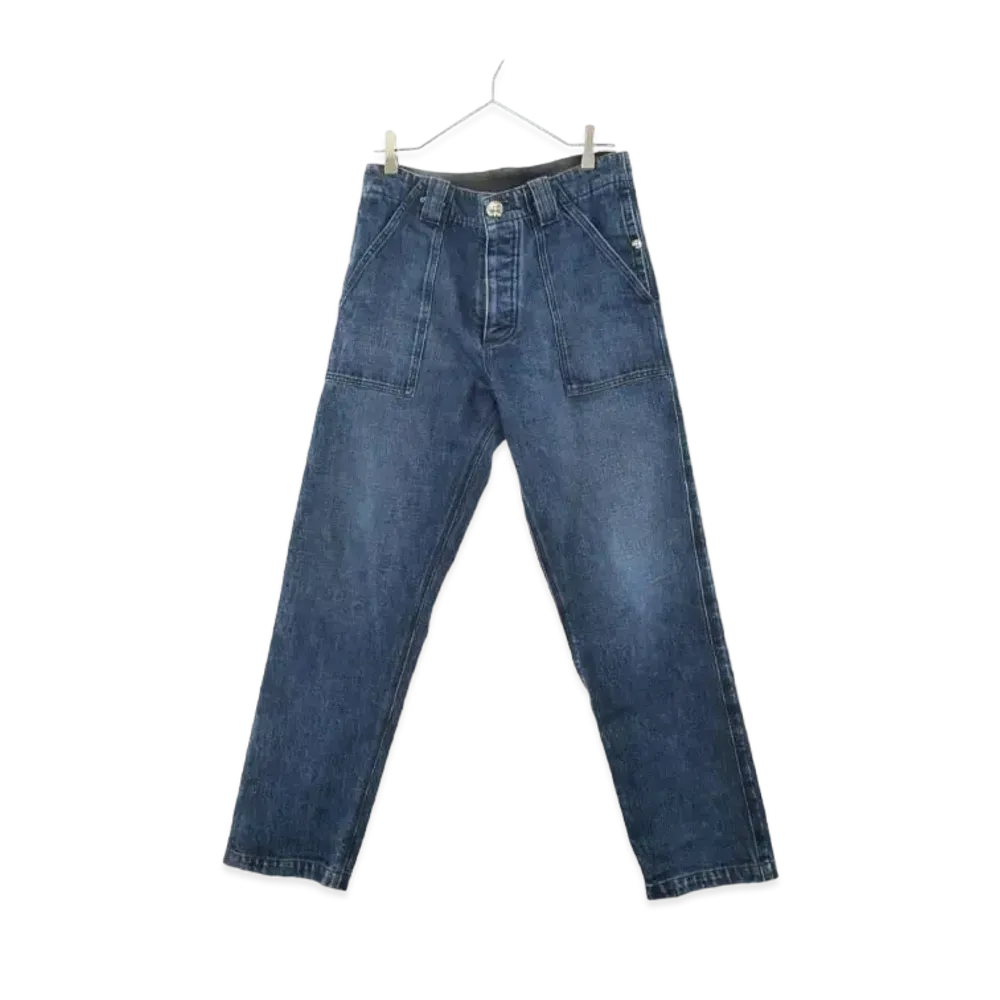 Chrome Hearts Fatigue Baker Denim Pants Scroll Label "Indigo"