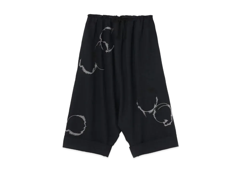 Yohji Yamamoto Y's WOOL GAUZE DOT JACQUARD PANTS "Navy"