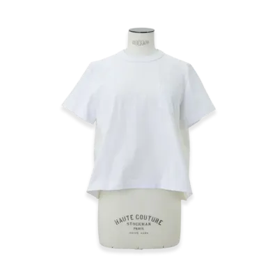 sacai Nylon Twill x Cotton Jersey T-Shirt "White"