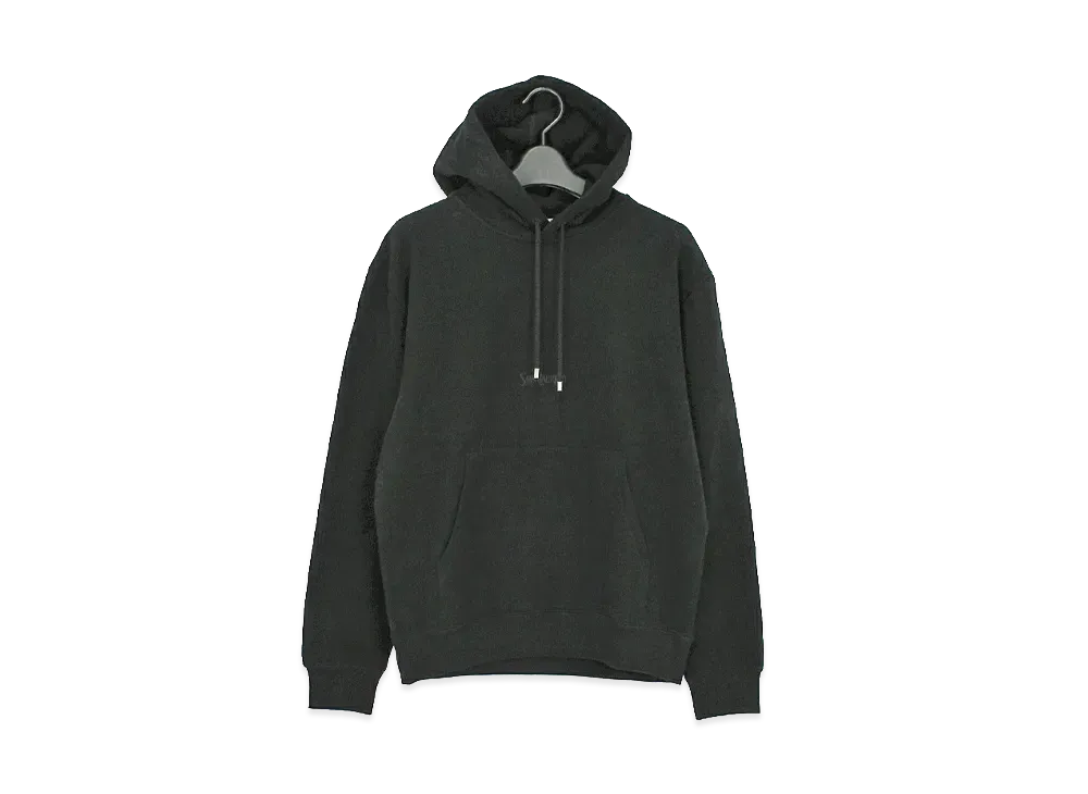 Saint Laurent Women's Logo Embroidery Hoodie "Black"