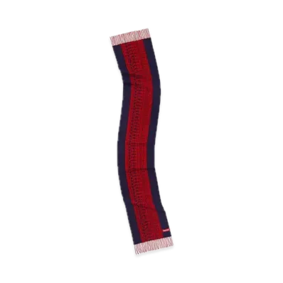 Supreme Logo Repeat Scarf "Navy"