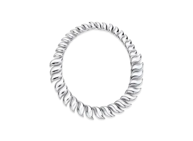 Tiffany & Co. Elsa Peretti Feather Necklace "Silver"