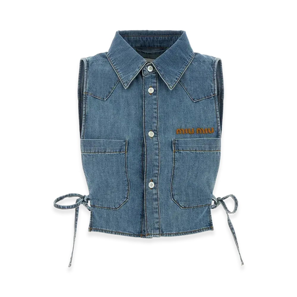 MIU MIU Women's Shirts "Light Blue"
