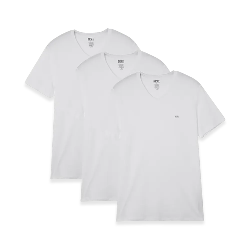DIESEL Neck Shirts Umtee Michael 3 Piece Set Men "White"