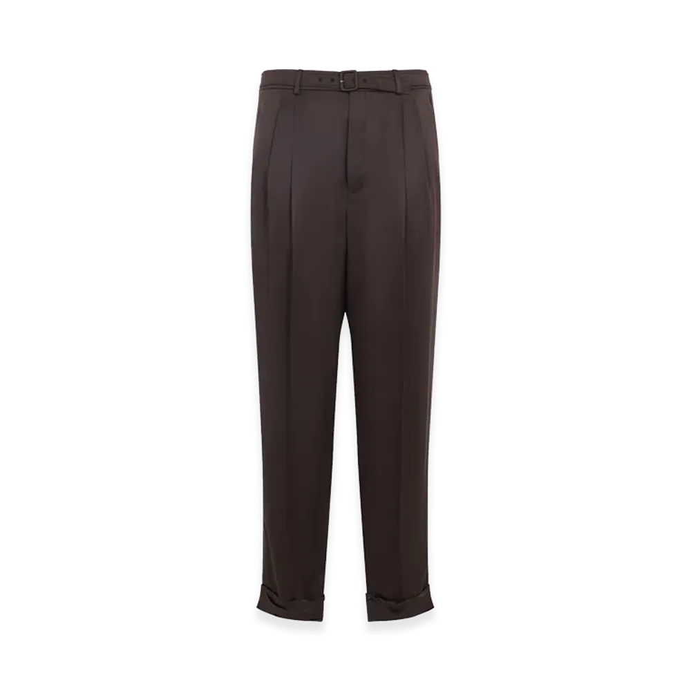 Saint Laurent Silk Pants "Brown"