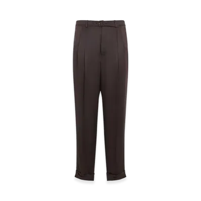 Saint Laurent Silk Pants "Brown"