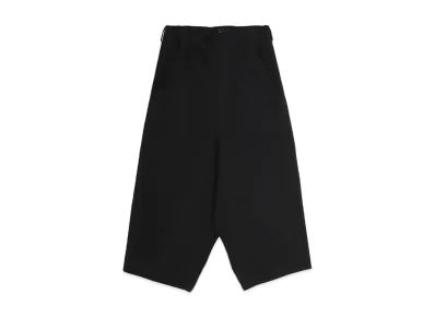 Yohji Yamamoto Y's COTTON TWILL BIG WIDE PANTS "Black"