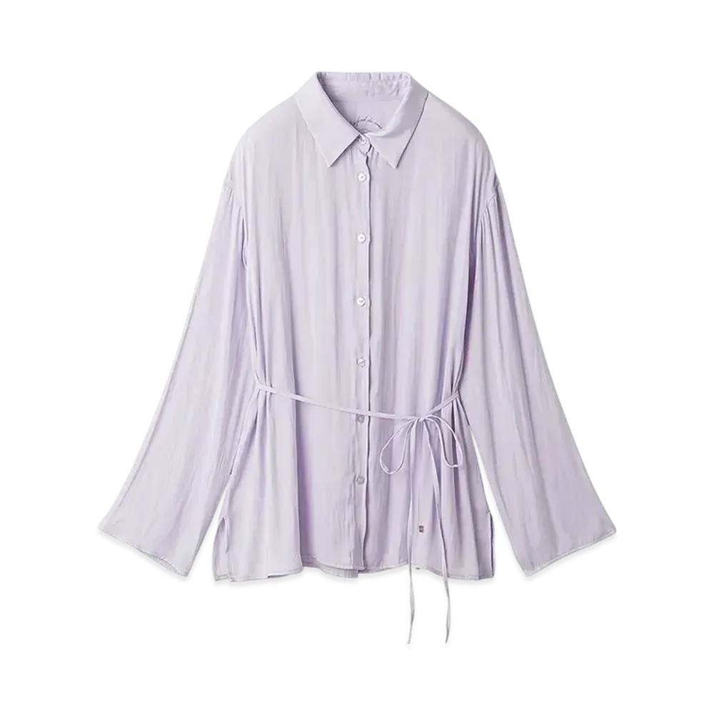 GELATO PIQUE Satin Shirt "Lavender"