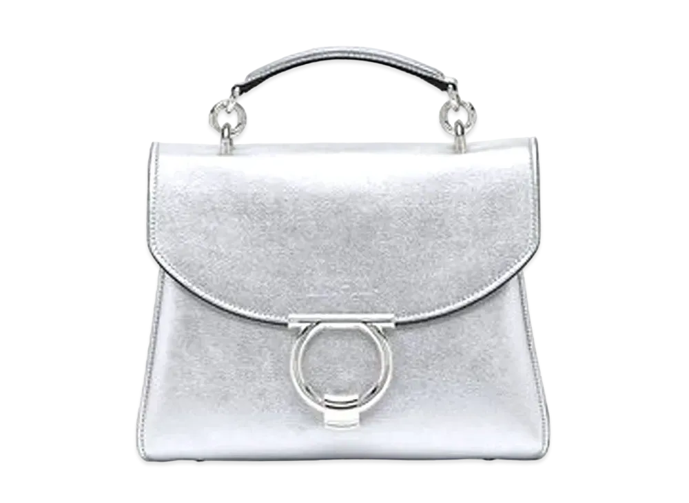Salvatore Ferragamo Gancini Top Handle (S) "Silver"