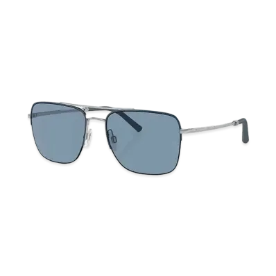 OLIVER PEOPLES R-2 "Blue Ash/Brushed Silver"
