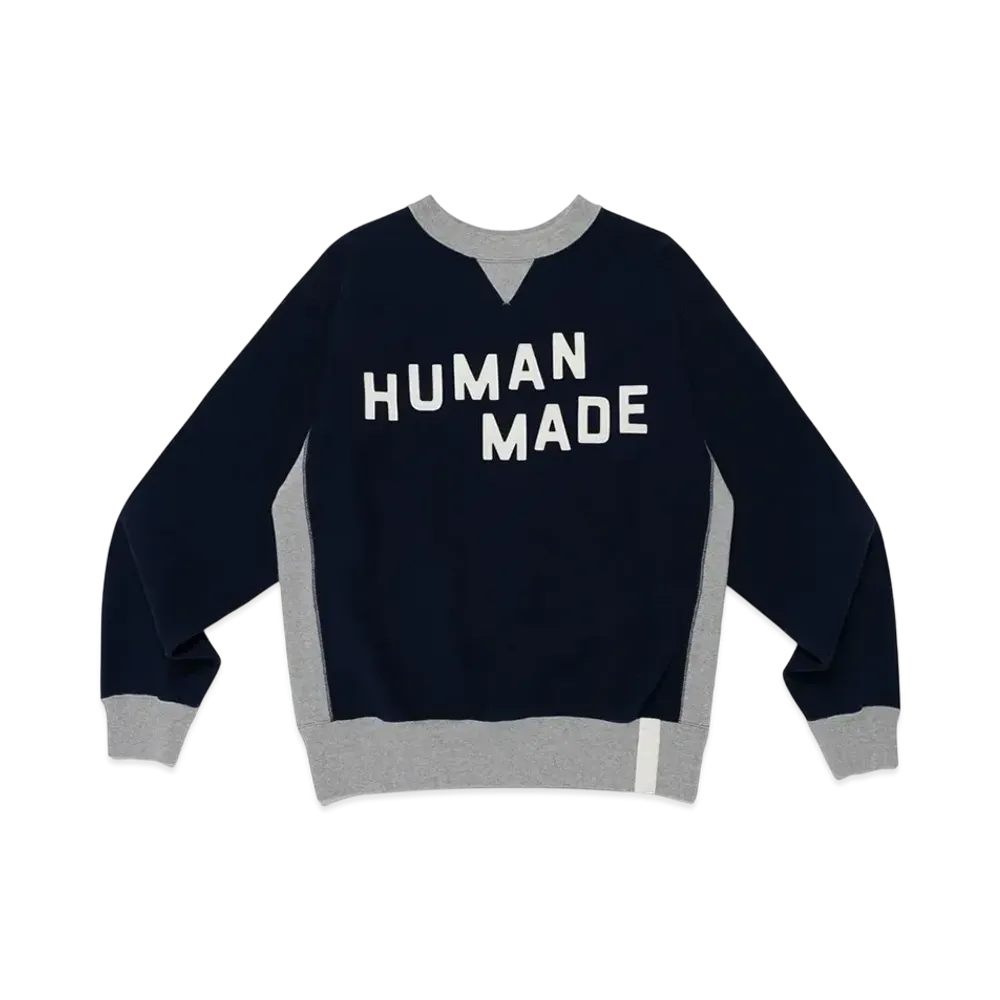HUMAN MADE College Sweatshirt "Navy"