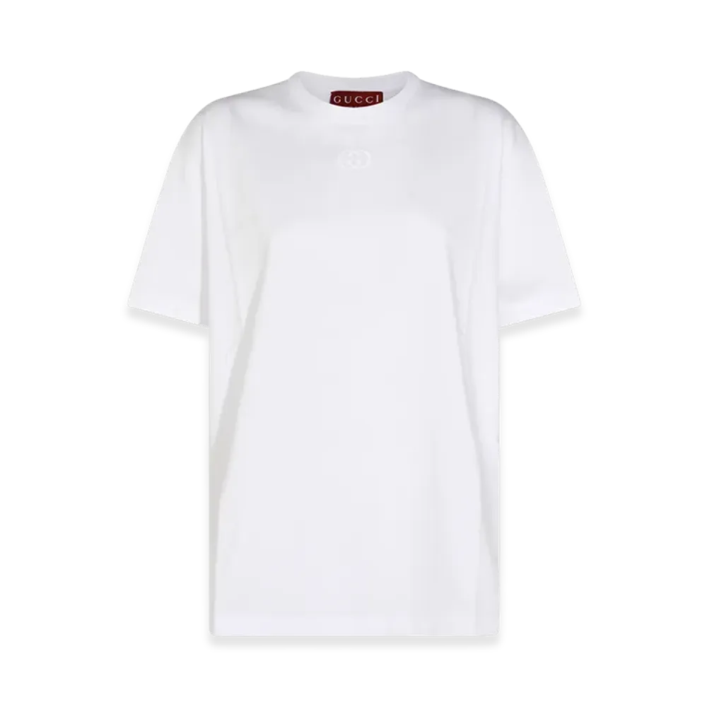 GUCCI Women's 'Incrocio GG' T-Shirt "White"
