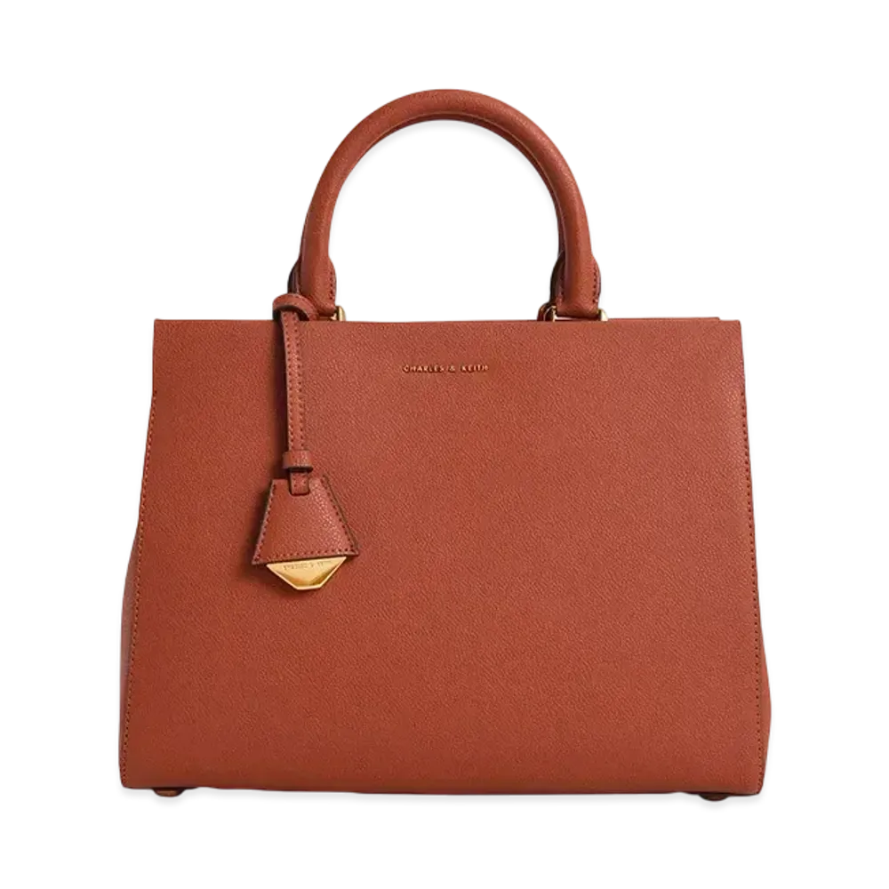 CHARLES & KEITH Classic Structure Handbag "Brick"