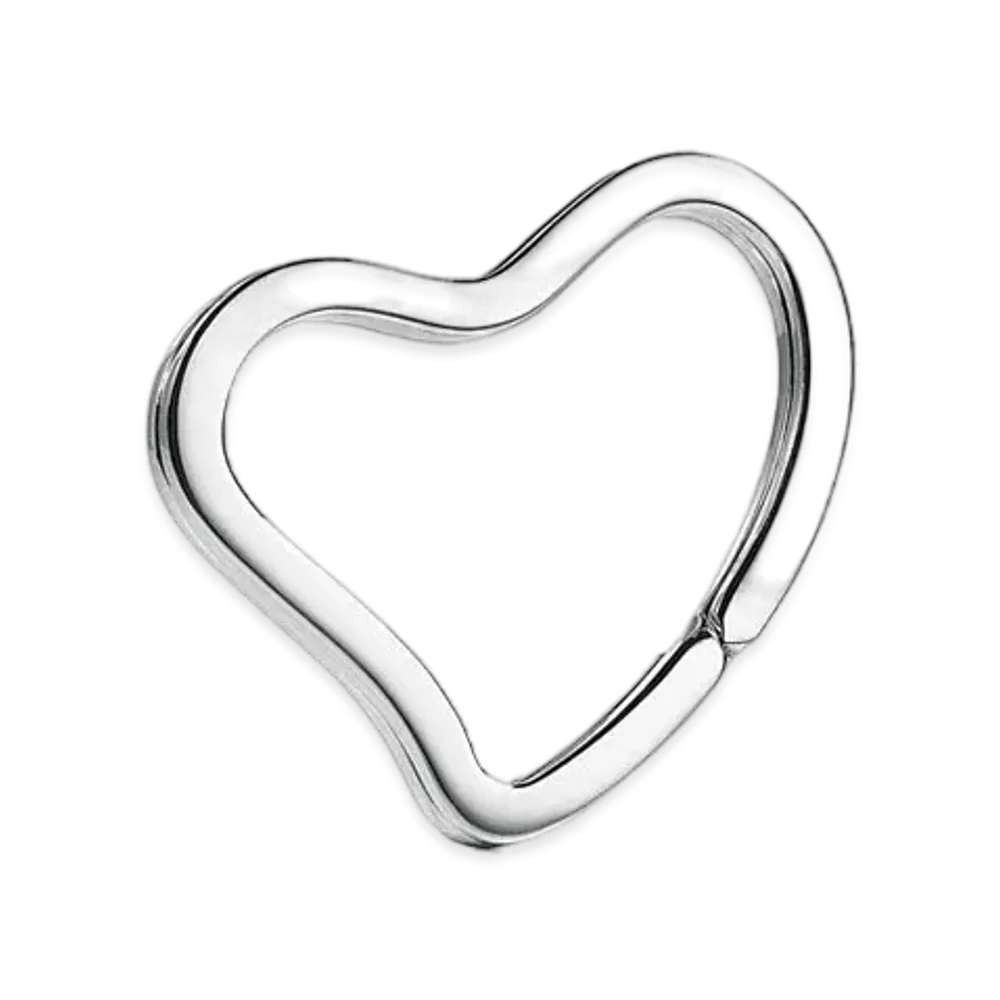 Tiffany & Co. Elsa Peretti Open Heart Key Ring "Silver"