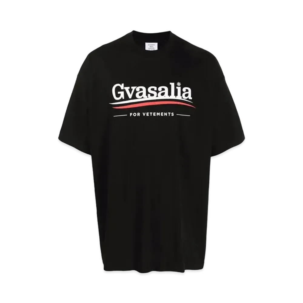 VETEMENTS Gvasalia Print Tee "Black"