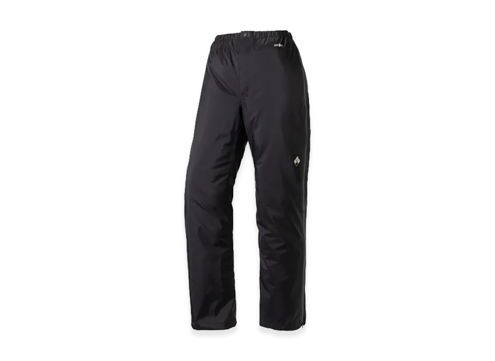 mont-bell Women's US Dry-Tec Rain Pants Full Zip "Black"