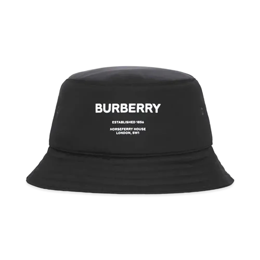 BURBERRY Padded Nylon Bucket Hat "Black"