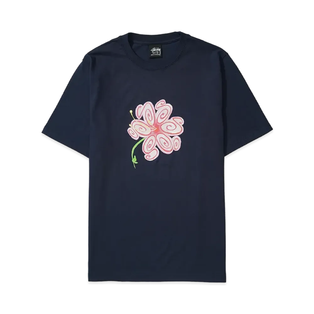 Stussy S Flower Tee "Navy"