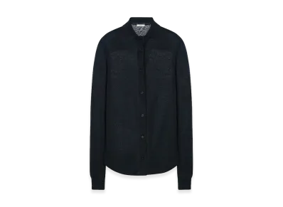 The Row Women's Nafari Cashmere, Silk and Linen Shirt "Black"