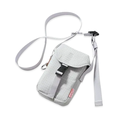 Acne Studios Nylon Shoulder Bag "Light Gray"