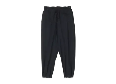 Yohji Yamamoto Y's FLANNEL WAIST HEM BAND PANTS "Black"
