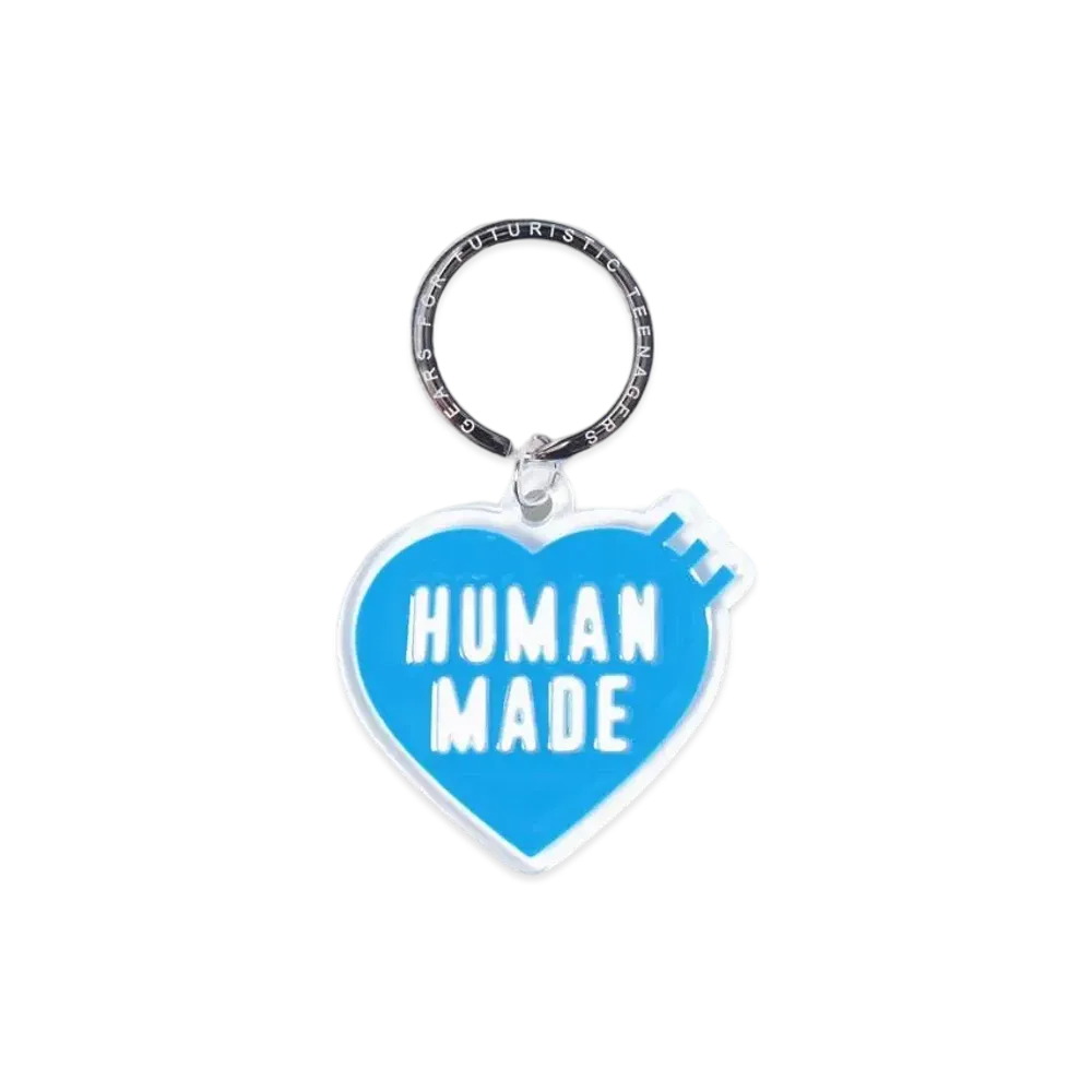 HUMAN MADE Heart Keyring "Blue"