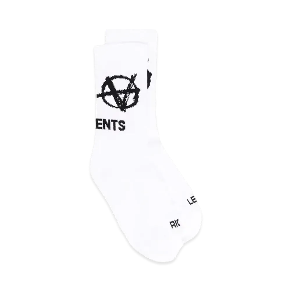 VETEMENTS Print Socks "White"