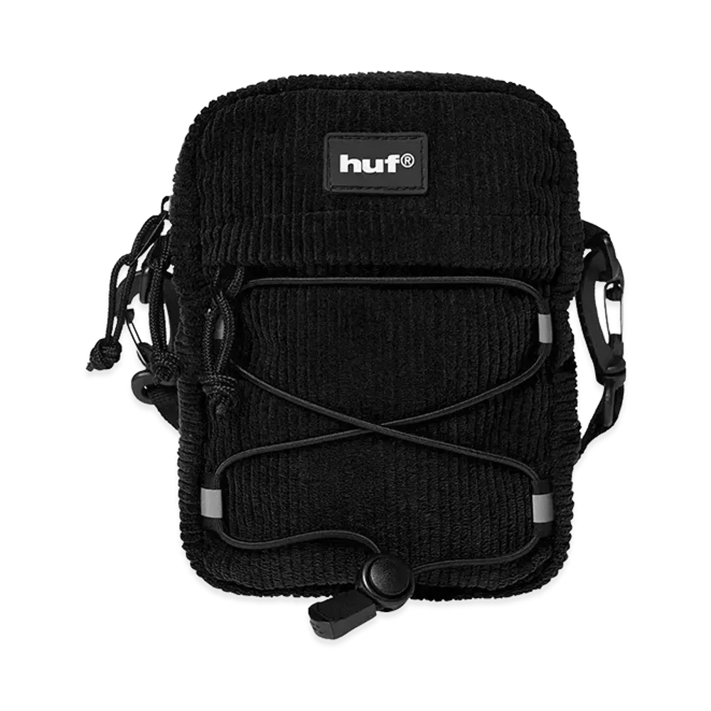 HUF Corduroy Bowery Side Bag "Black"