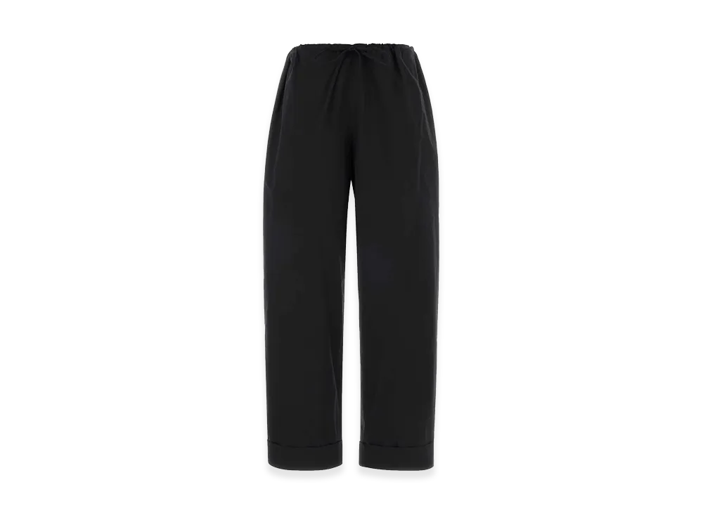The Row Women's Poplin Wide-Leg Delano Pant "Black"