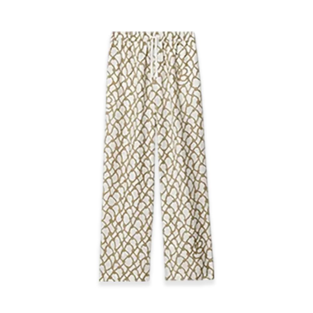 Burberry Knot Silk Trousers "Thatch"