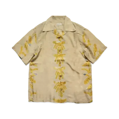 KAPITAL SILK LAYON EAGLE JEWEL PT ALOHA SHIRT "Quinity"