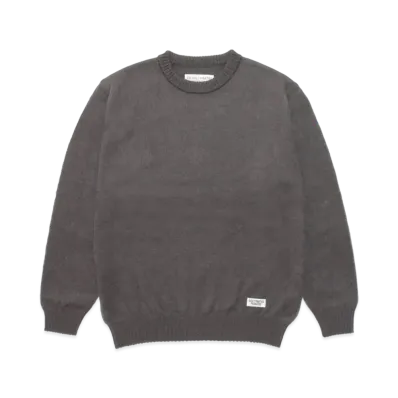 WACKO MARIA MOHAIR KNIT SWEATER "Grey"
