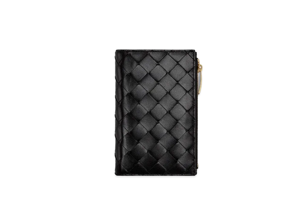 Bottega Veneta Bifold Zipped Wallet "Black"