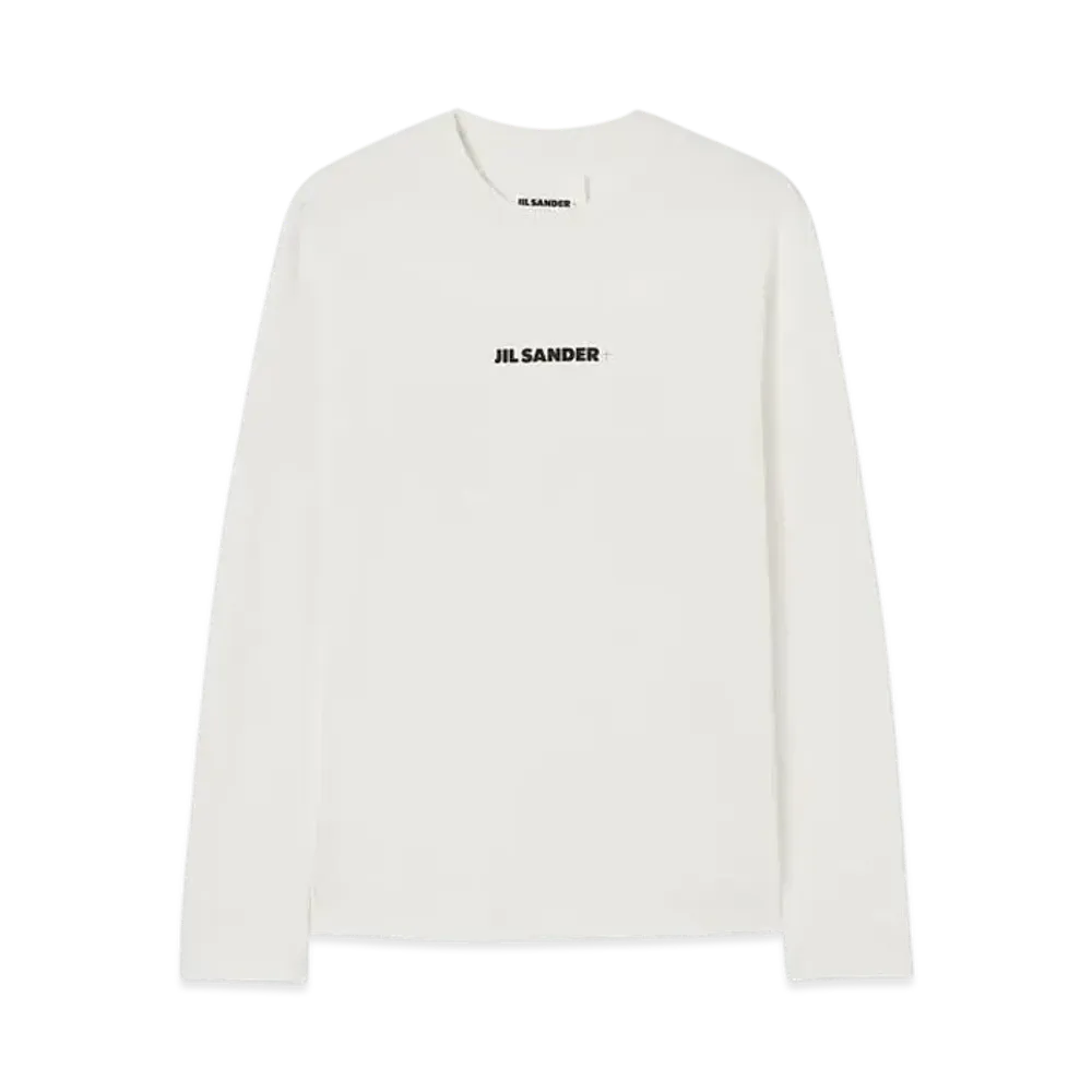 Jil Sander Women's Crew-Neck T-Shirt "Porcelain"