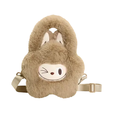 POP MART THE MONSTERS (LABUBU) Classic Series Plush Flower Bag Brown