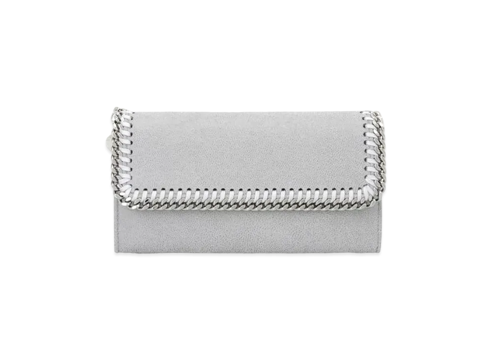 STELLA McCARTNEY Farabela Continental Wallet "Light Gray"