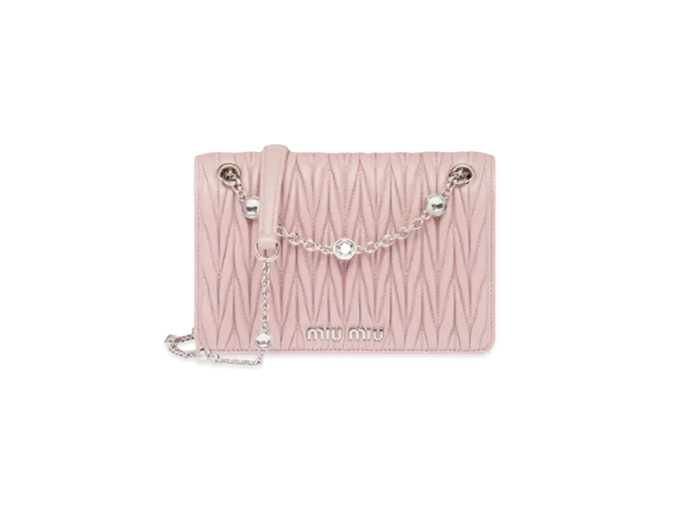 MIU MIU Materassenapa Leather Mini Bag "Opal"