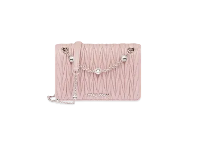 MIU MIU Materassenapa Leather Mini Bag "Opal"