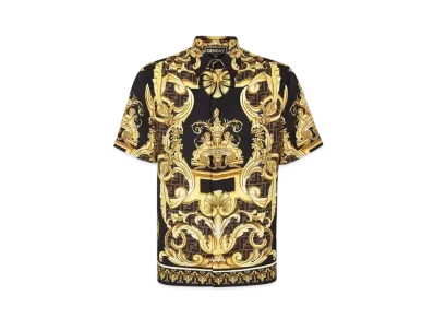 FENDI x Versace Fendace Multicolor Silk Shirt "Black"