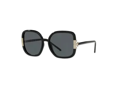 Tory Burch Single T Square Sunglasses "Black"
