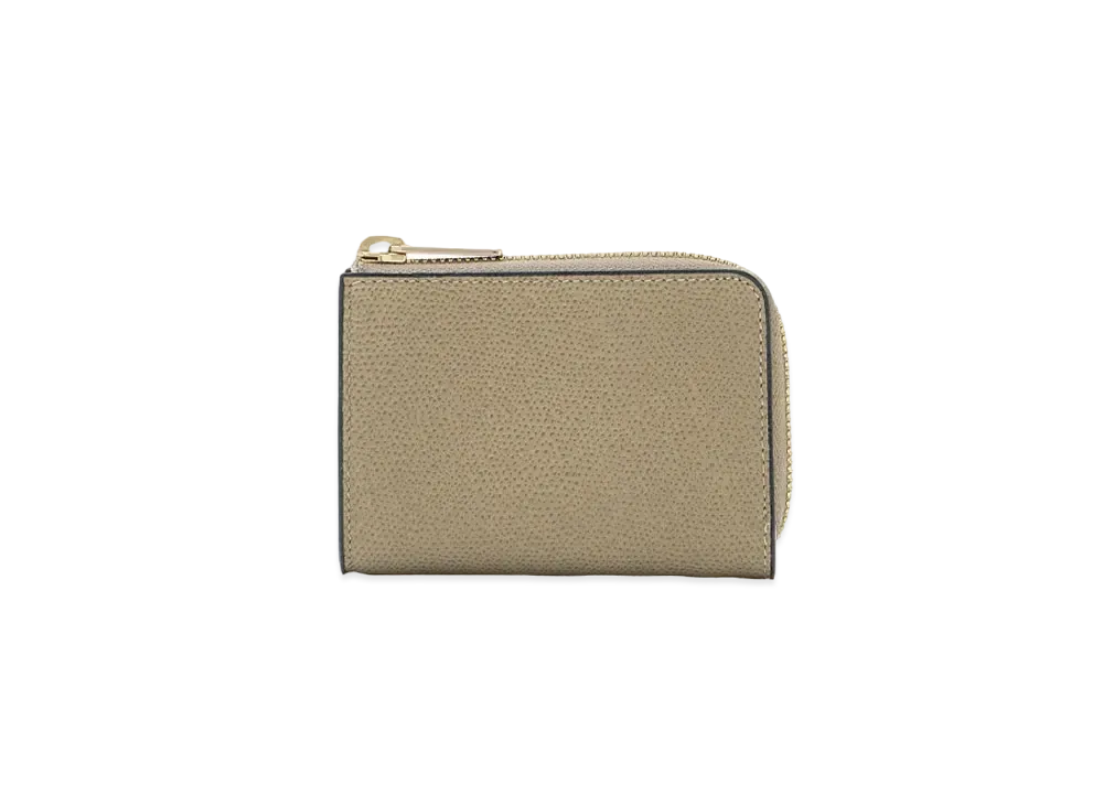 Valextra Zip Key Holder "Oyster Gray"