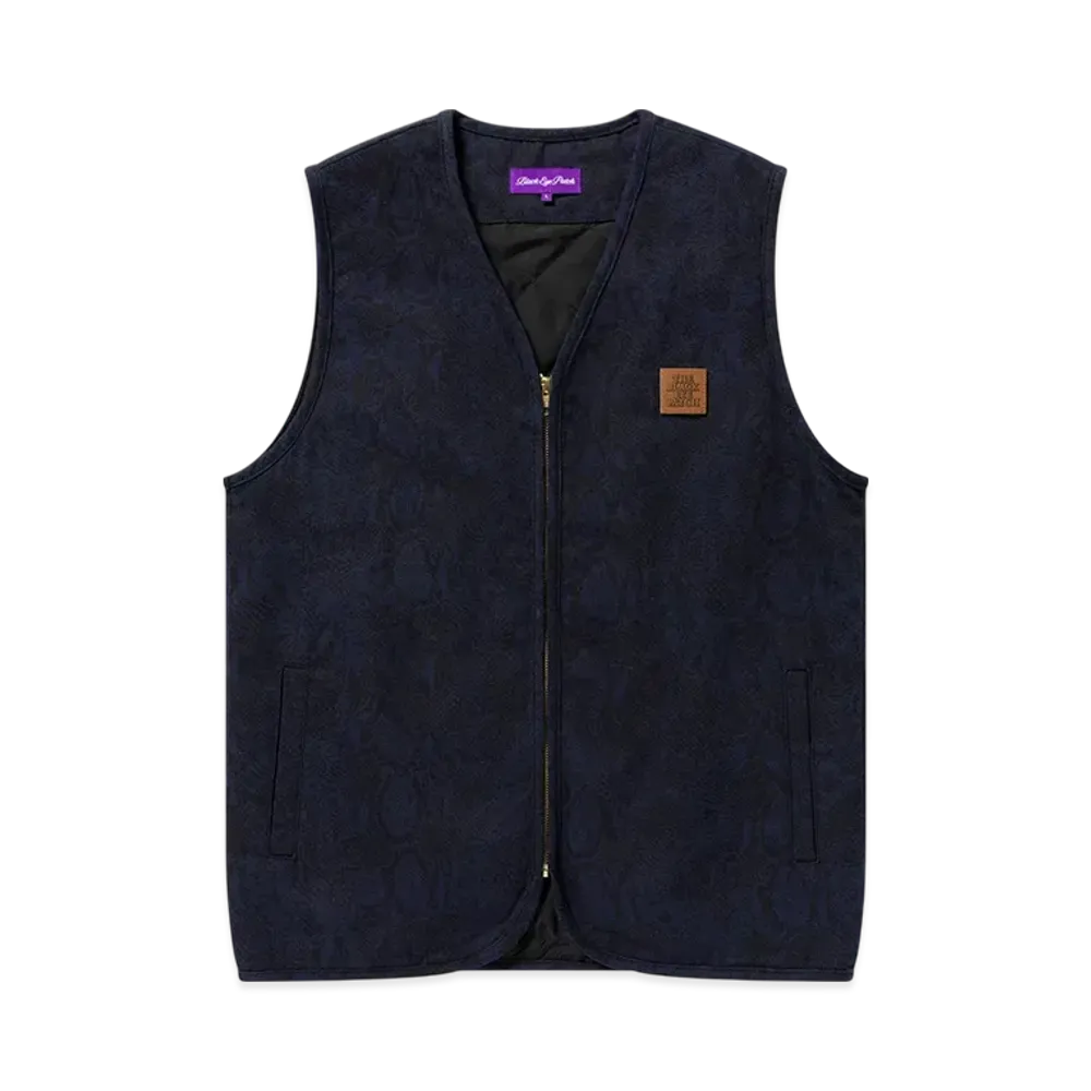 BlackEyePatch Python Patterned Duck Vest "Navy"