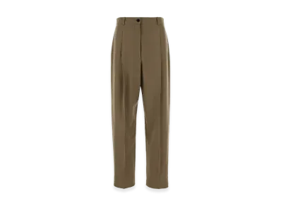The Row Women's Wool Gianni Pant "Army Green"