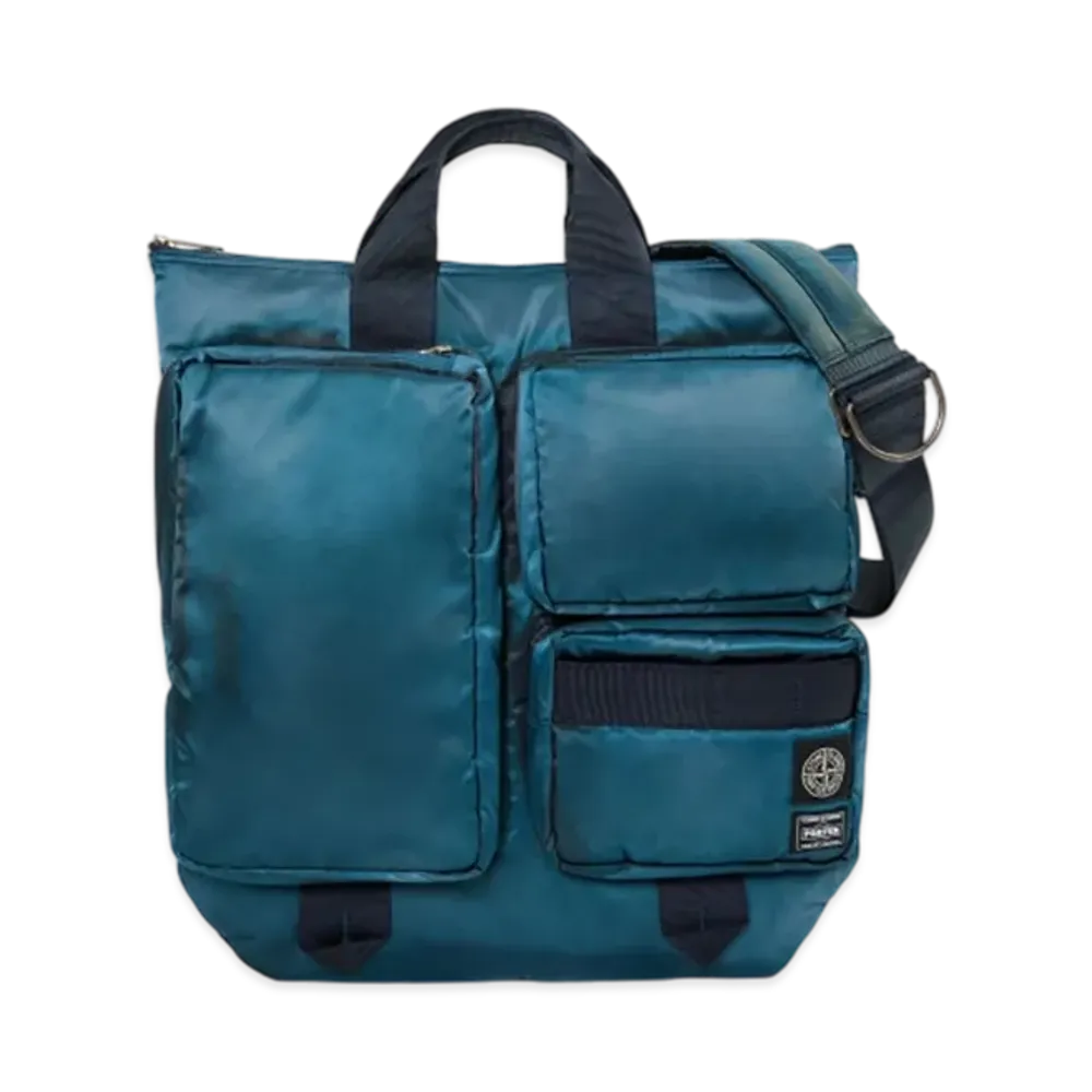 PORTER x Stone Island Helmet Bag "Blue"